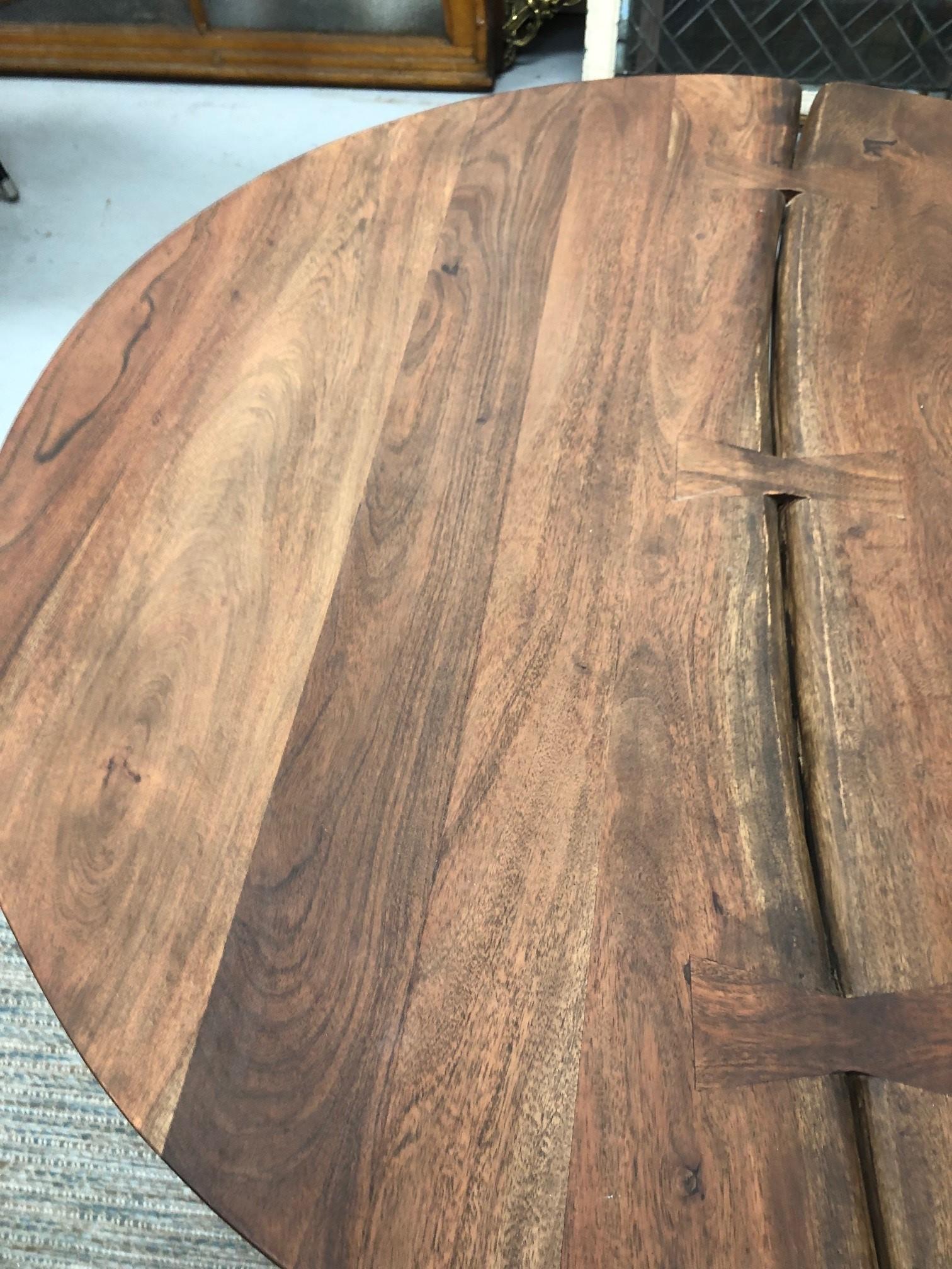 round acacia dining table
