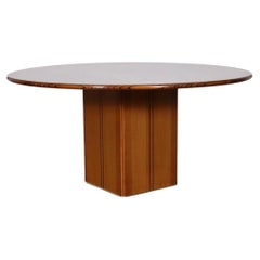 Table de salle à manger ronde "Africa" par Afra & Tobia Scarpa pour Maxalto, Série Artona