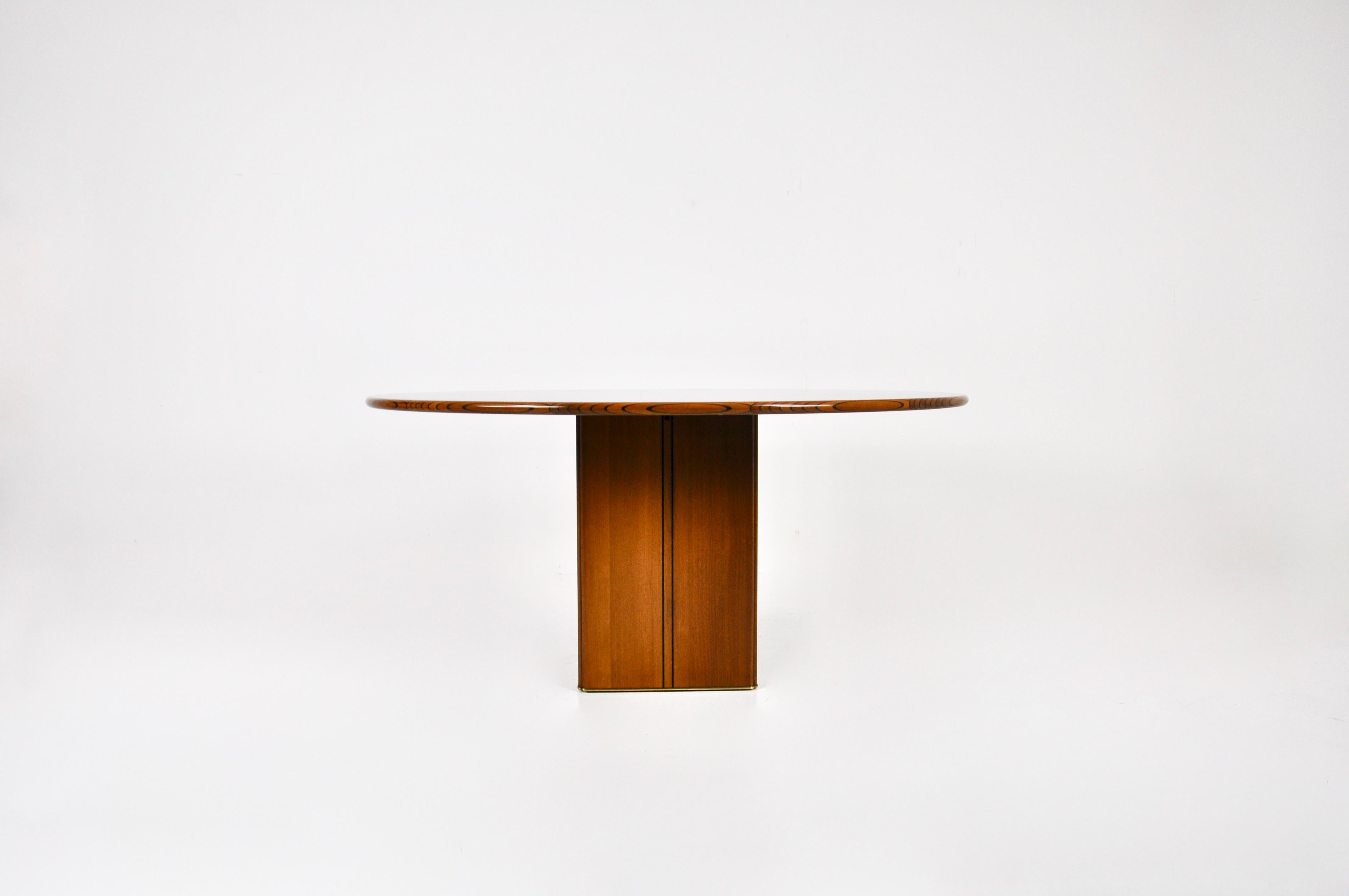 Mid-Century Modern Round Africa Table by Afra & Tobia Scarpa for Maxalto, 1975