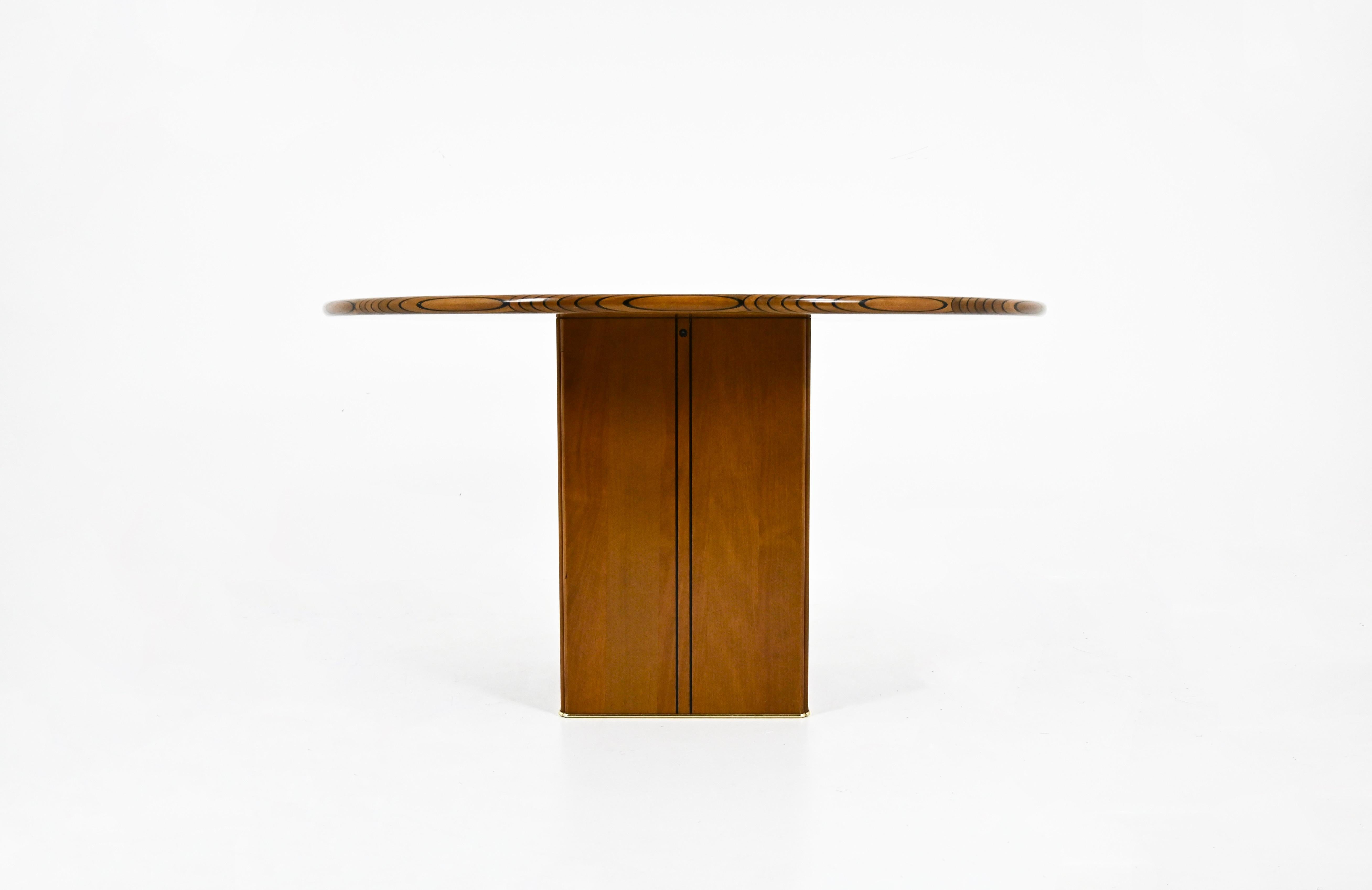 Mesa redonda África de Afra & Tobia Scarpa para Maxalto, 1975 Moderno de mediados de siglo