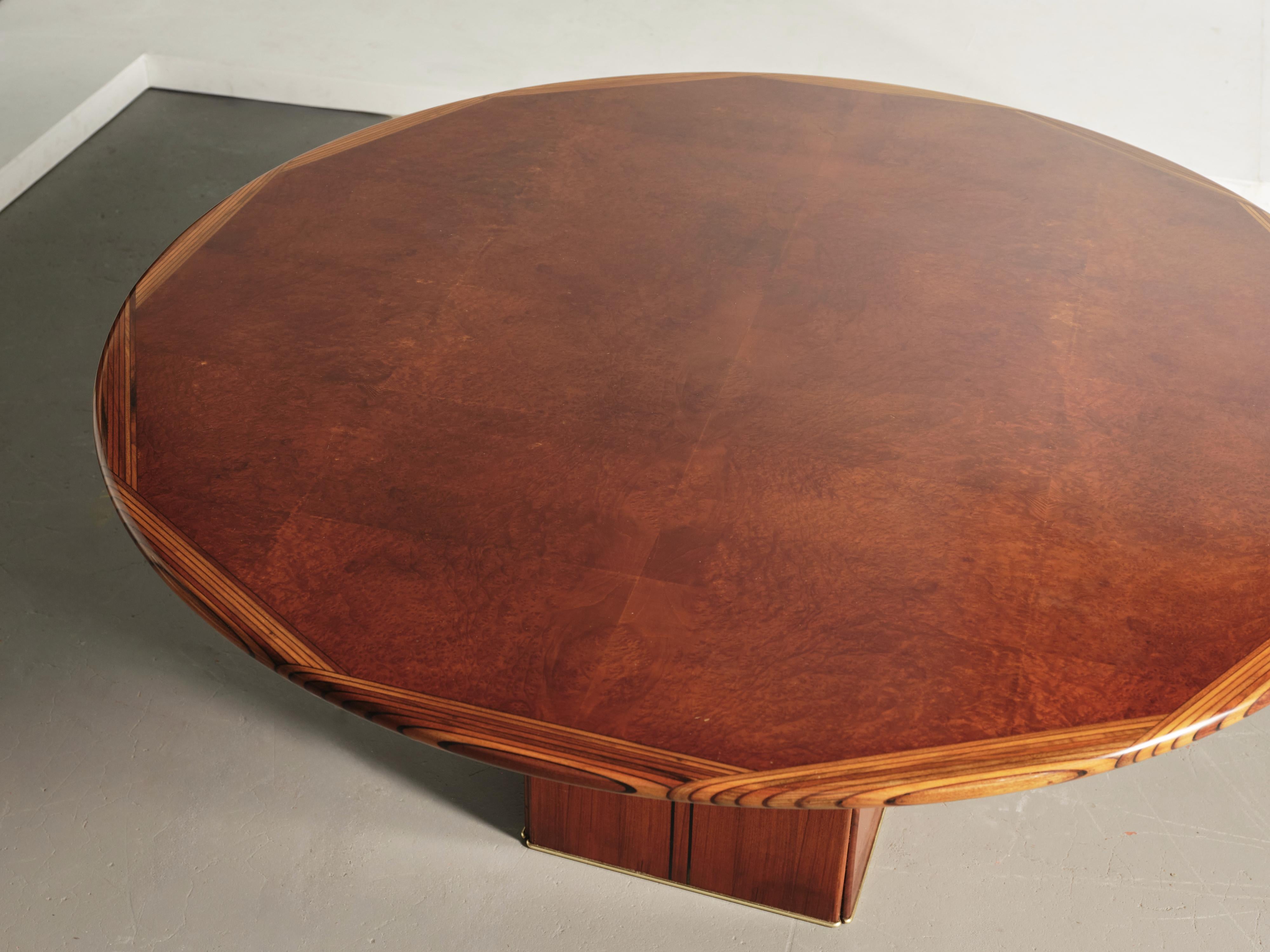 Table ronde d'Afrique par Afra & Tobia Scarpa, Série Maxalto Artona, Italie, années 1970 en vente 3
