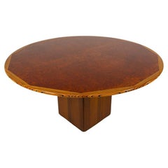 Vintage Round 'Africa' Table by Afra & Tobia Scarpa, Maxalto Artona Series, Italy, 1970s