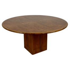 Table ronde africaine par Afra & Tobia Scarpa, collection Maxalto Artona, Italie, années 1970