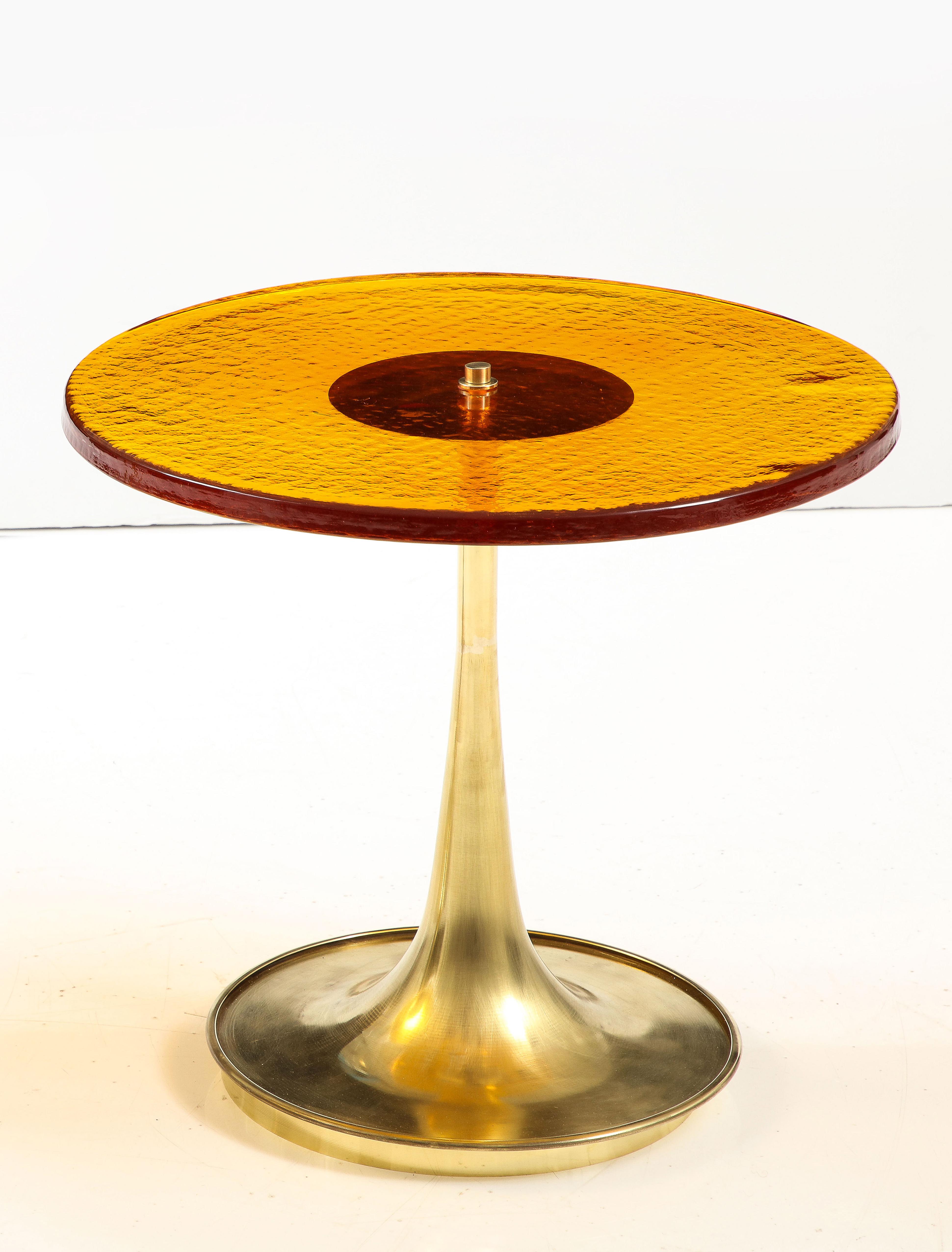 brass martini table