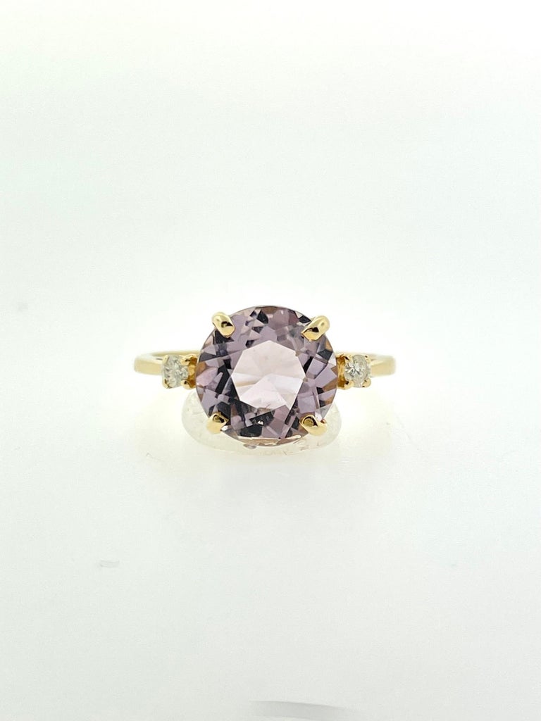 Round Amethyst Ring For Sale at 1stDibs