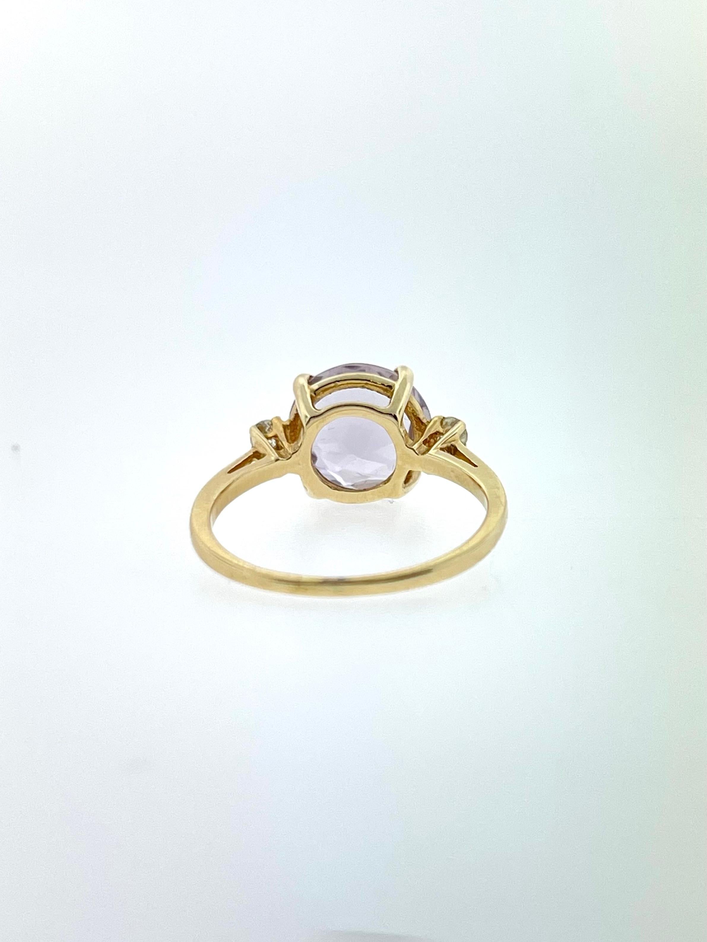Women's Round Amethyst Ring For Sale
