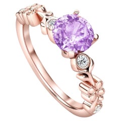 Round amethyst ring