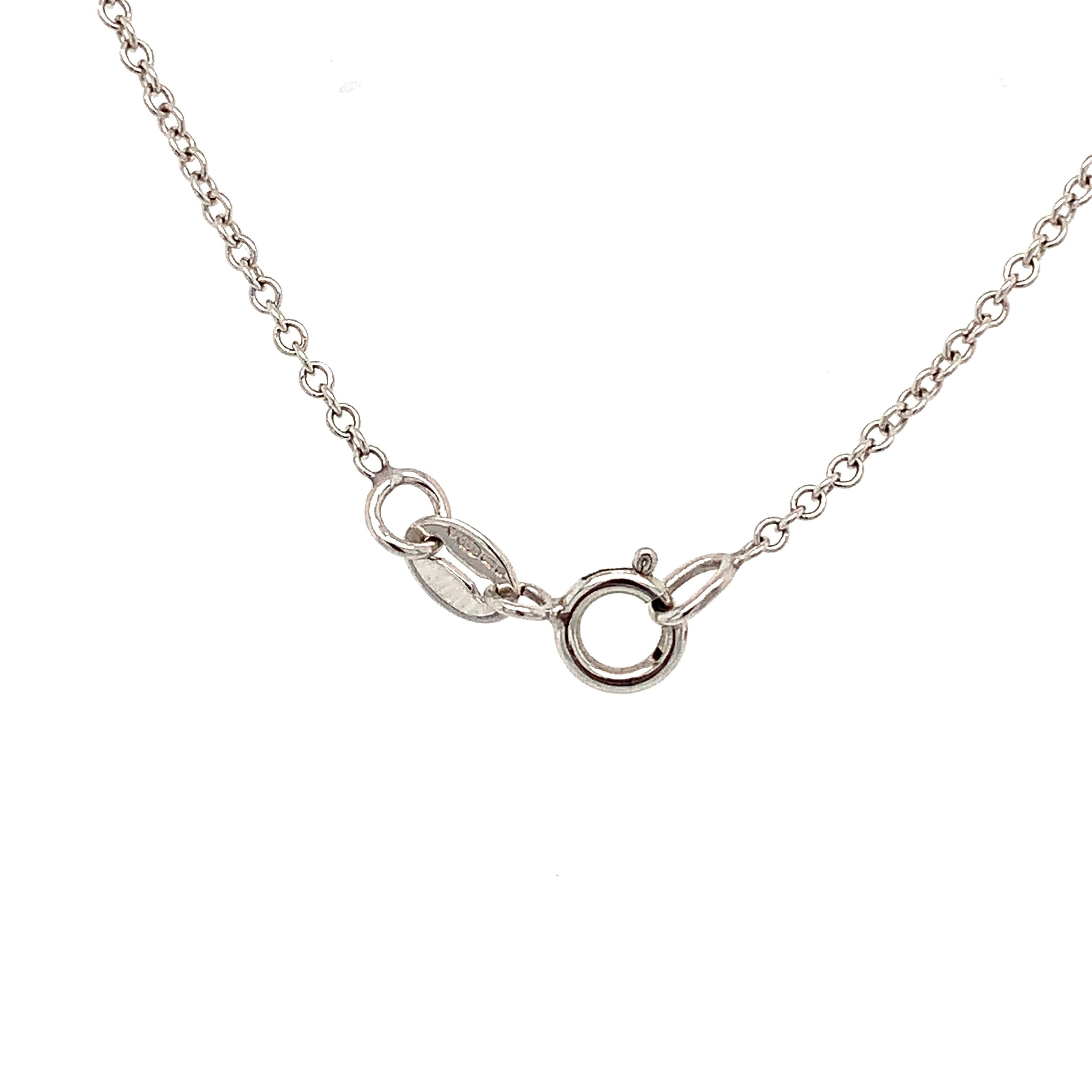 Collana con diamanti rotondi e baguette srt deco a goccia grande in oro bianco 18 carati in vendita 4