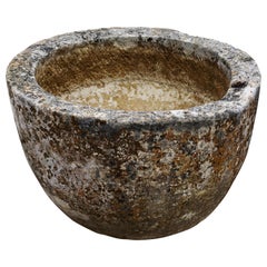 Round Antique French Trough