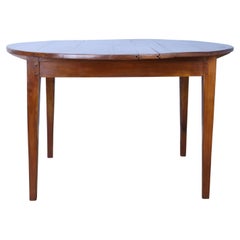 Round Antique Fruitwood Dining Table