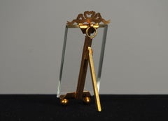 Runder antiker Bilderrahmen, viktorianischer Fotorahmen, Frankreich, 1880er Jahre, 4 x 8 cm