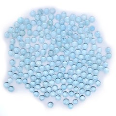 Round Aquamarine Cabochons Cts 105.90