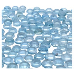 Round Aquamarine Cabochons Cts 105.90