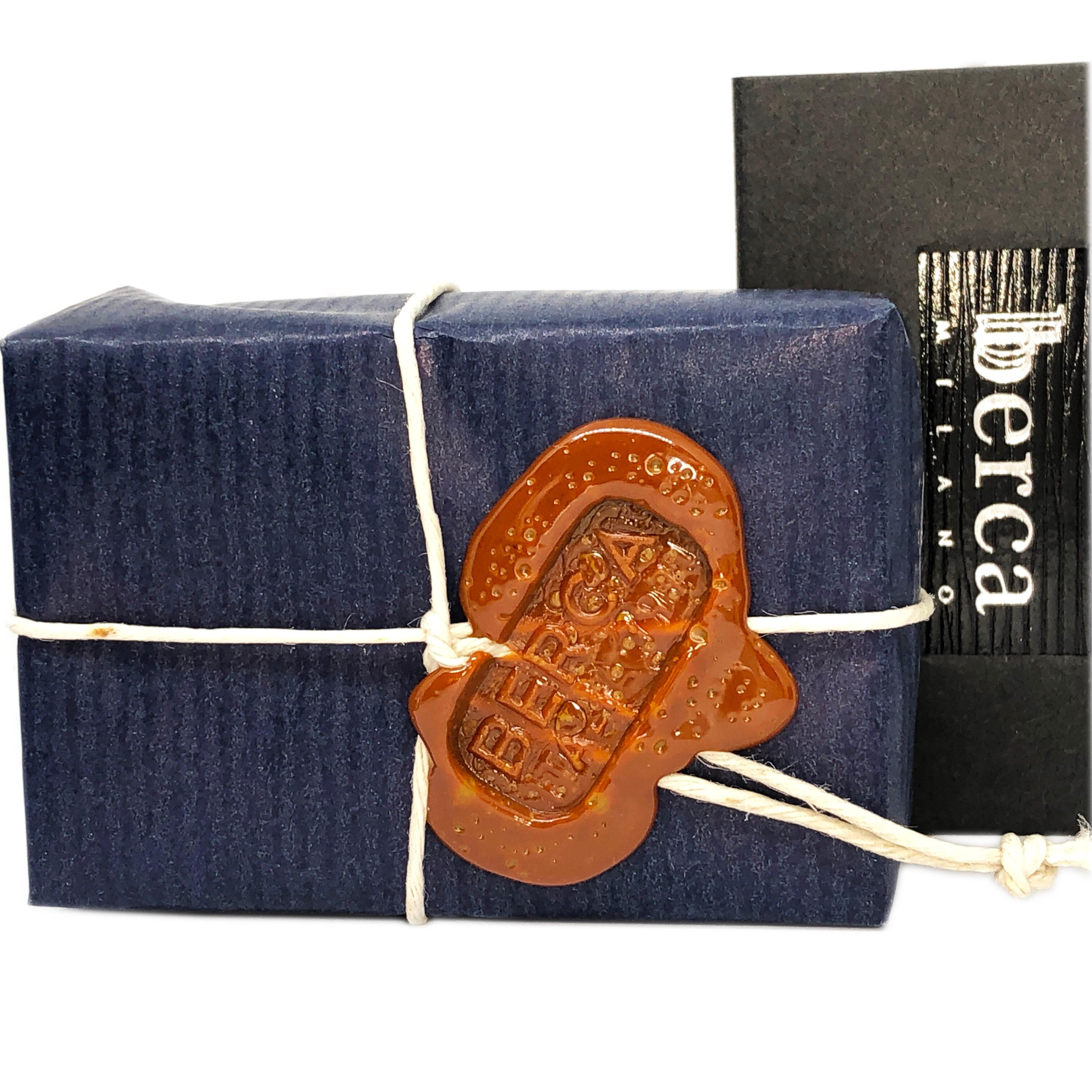 Berca Aquamarin Weiß Hand emailliert Cabochon Bergkristall Baton Back Manschettenknöpfe im Angebot 7