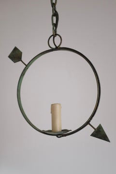 Round Arrow decorated Outdoor Pendant