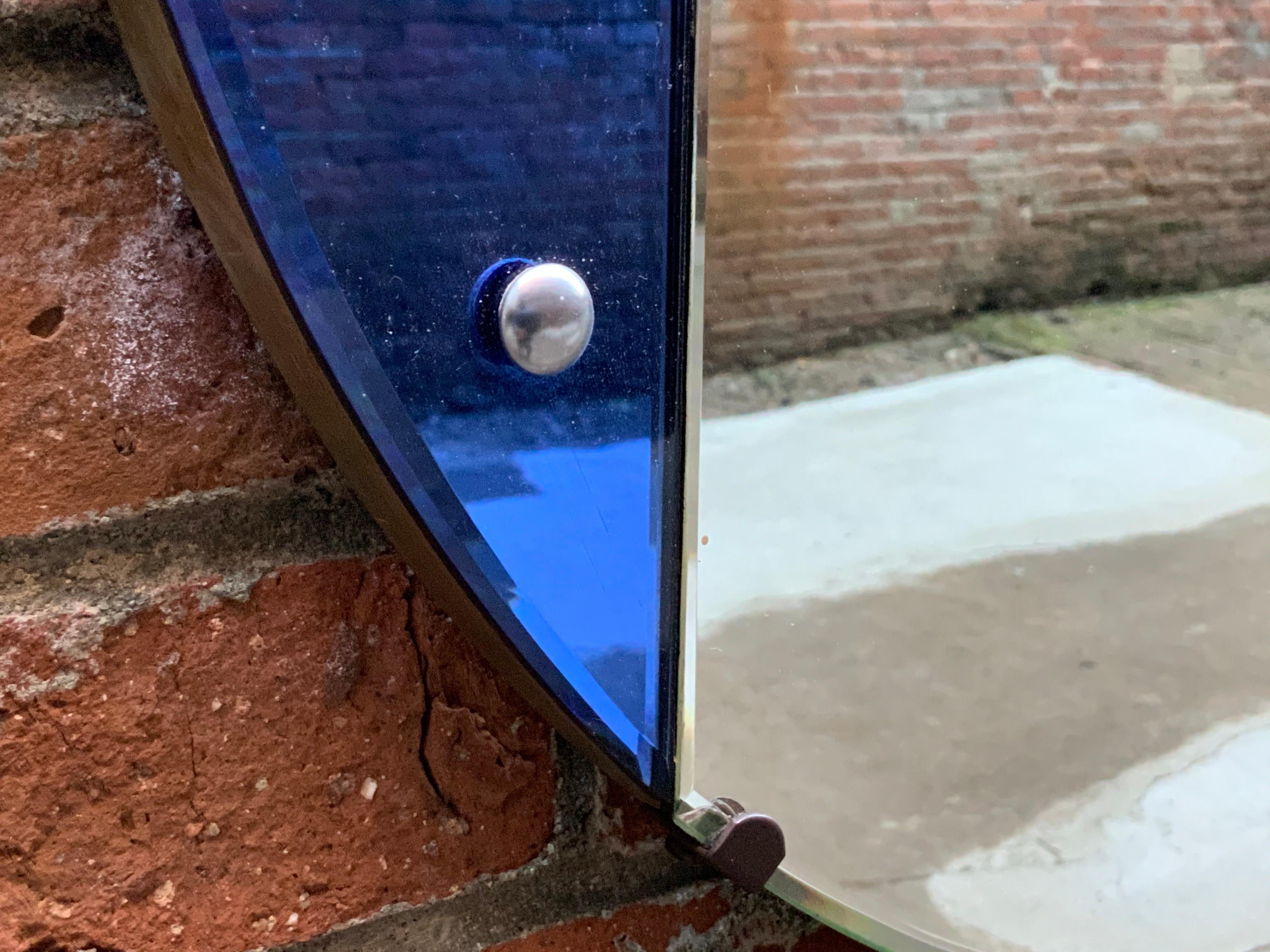 antique blue mirror