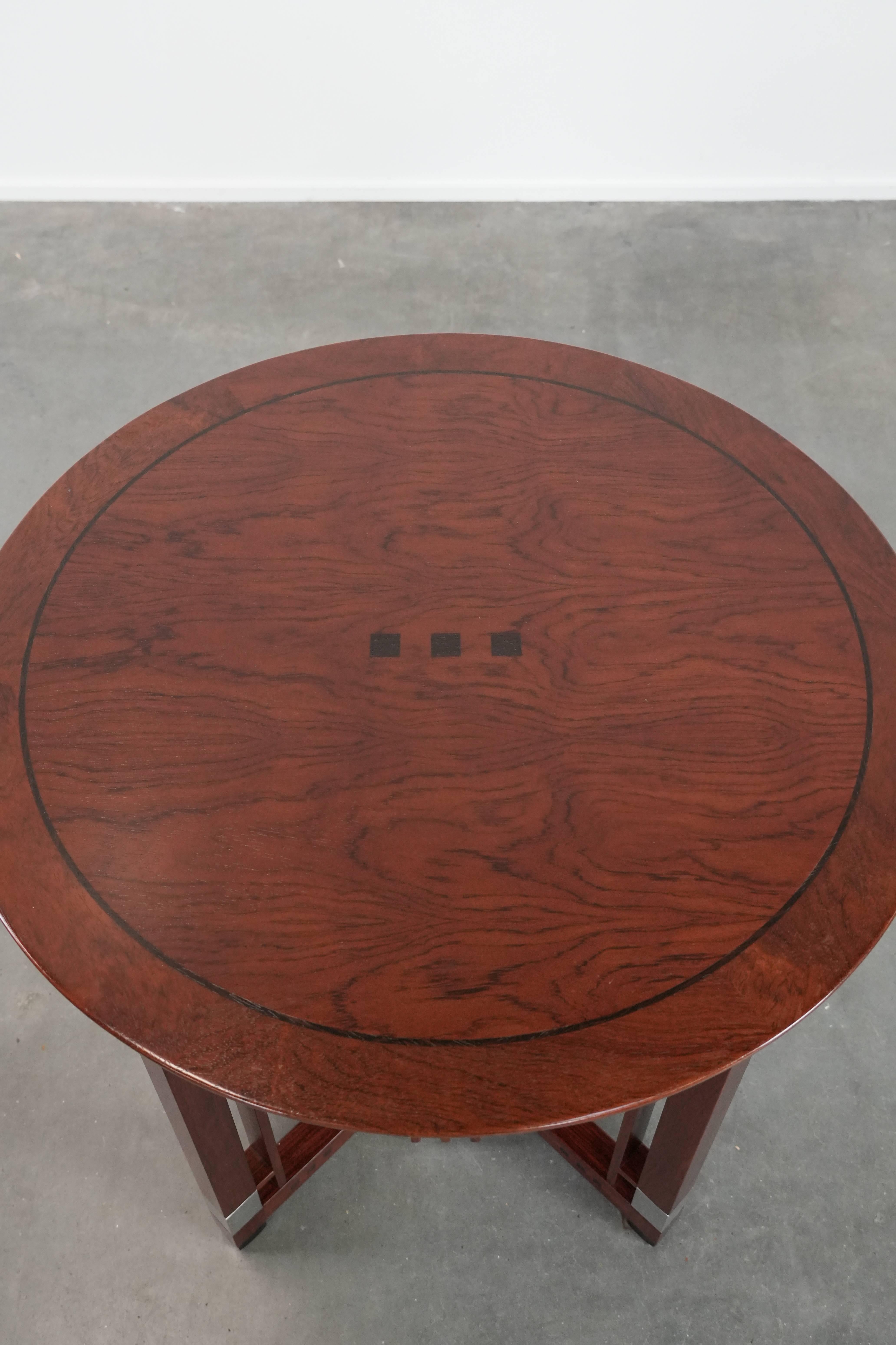 Contemporary Round Art Deco design side/coffee table For Sale