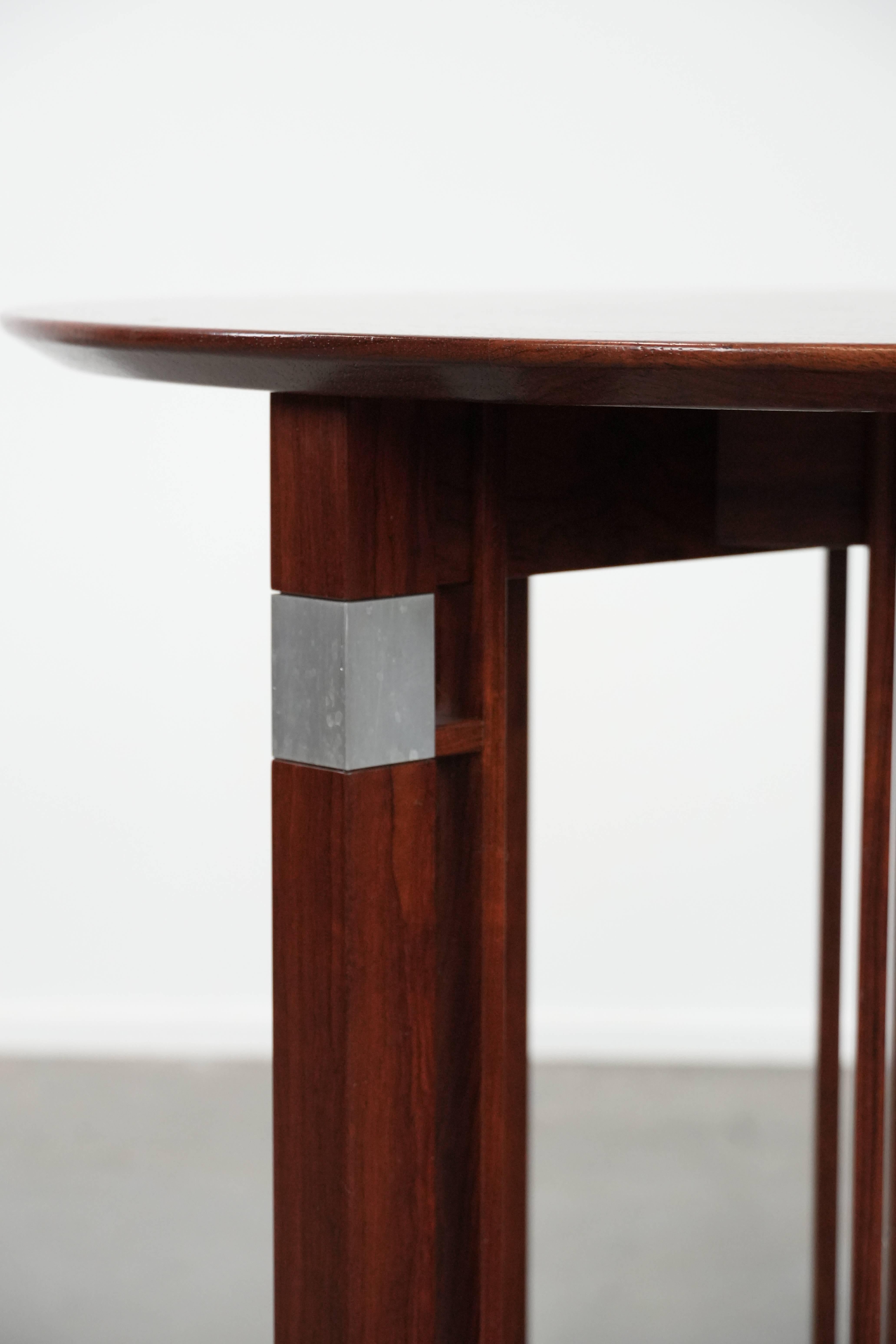 Wood Round Art Deco design side/coffee table For Sale