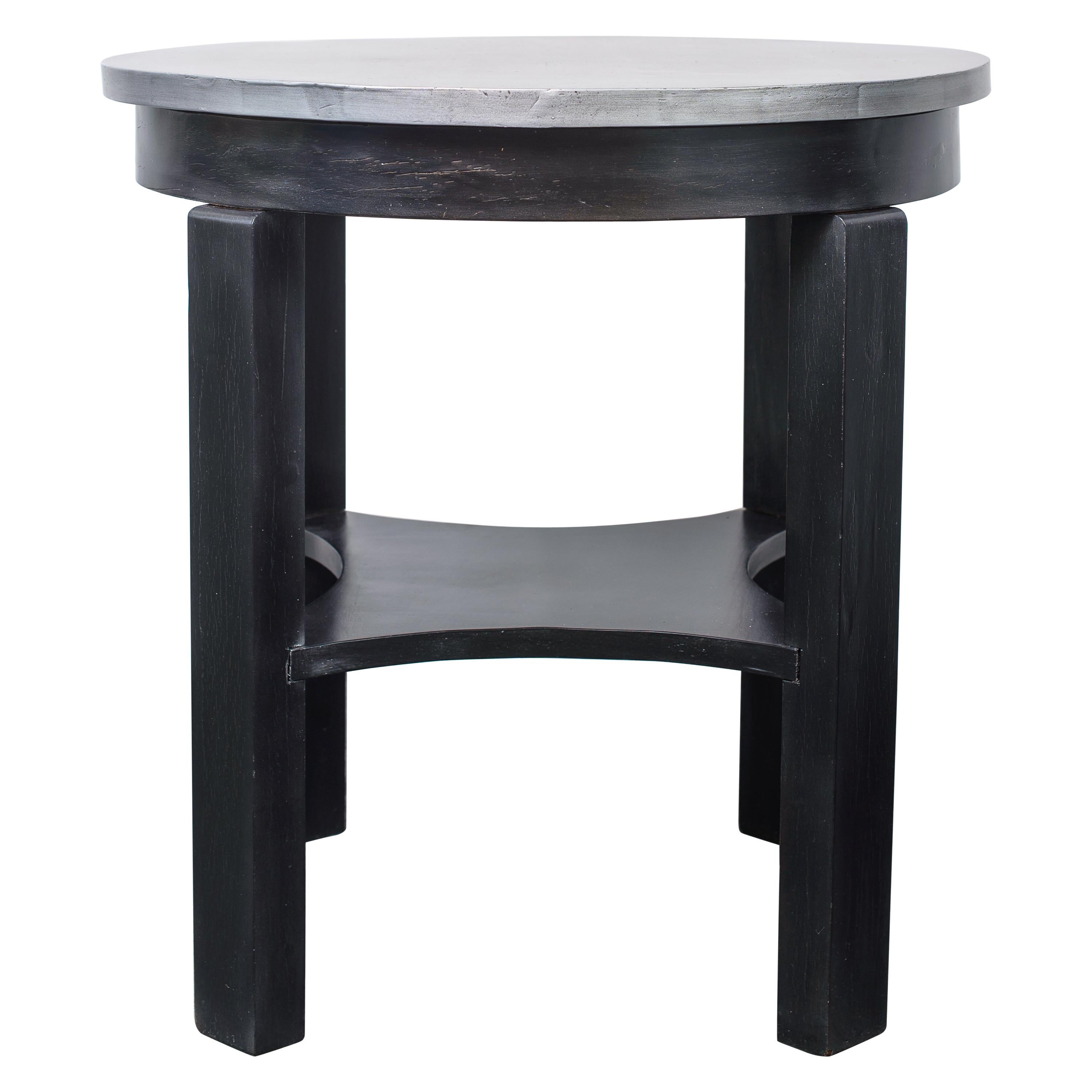 Round Art Deco Side Table, 1930s For Sale