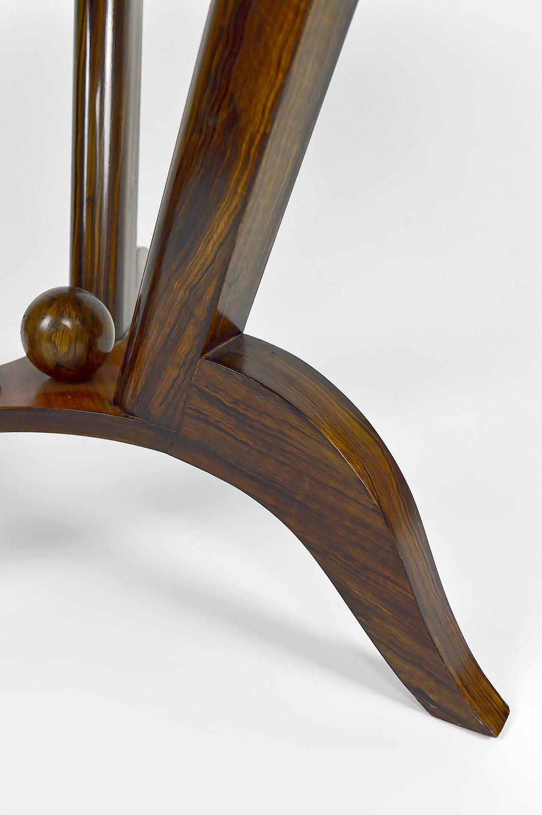 Round Art Deco Trompe-l'Oeil Side Table, France, Circa 1930 9