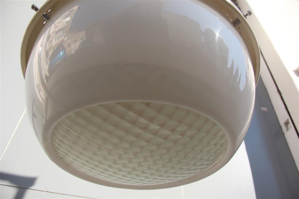 Round Arteluce Ceiling Lamp Italian Design Sergio Asti Model 2048 Gino Sarfatti 2