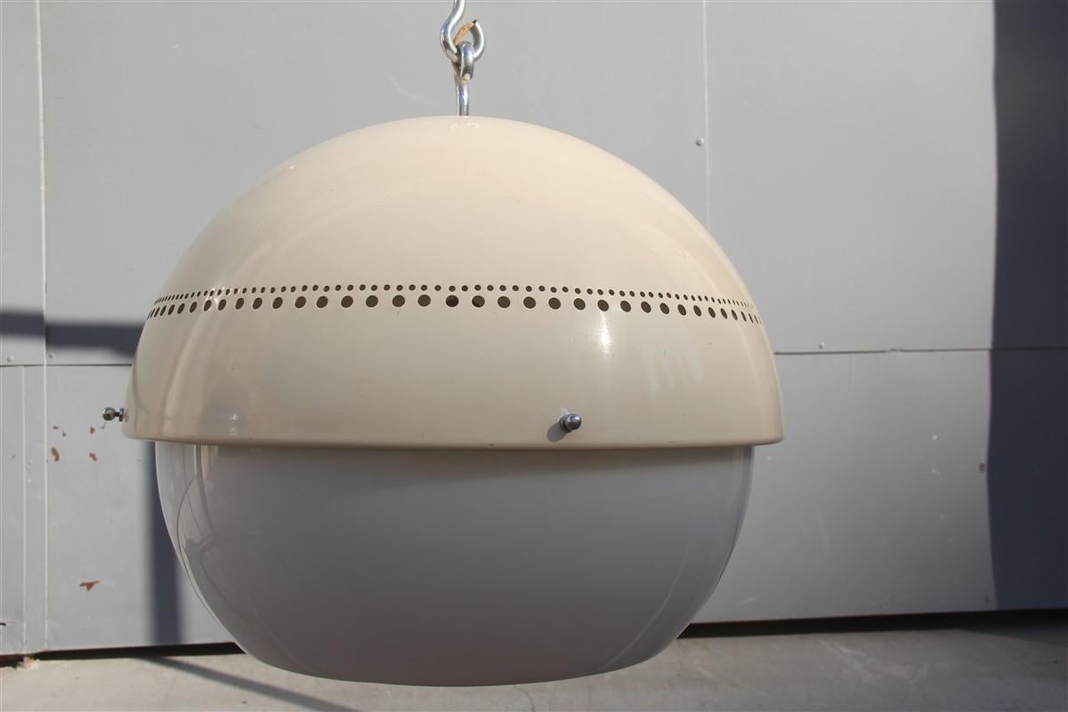 Round Arteluce Ceiling Lamp Italian Design Sergio Asti Model 2048 Gino Sarfatti 3