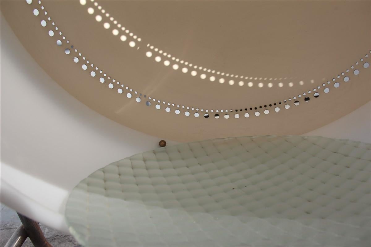 Round Arteluce Ceiling Lamp Italian Design Sergio Asti Model 2048 Gino Sarfatti 1