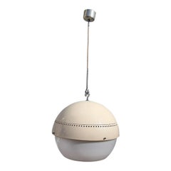 Round Arteluce Ceiling Lamp Italian Design Sergio Asti Model 2048 Gino Sarfatti
