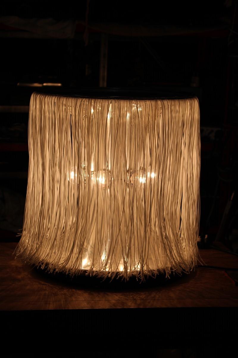 Round Arteluce Gianfranco Frattini Table Lamp '597' Model, 1961 Sarfatti In Good Condition For Sale In Palermo, Sicily