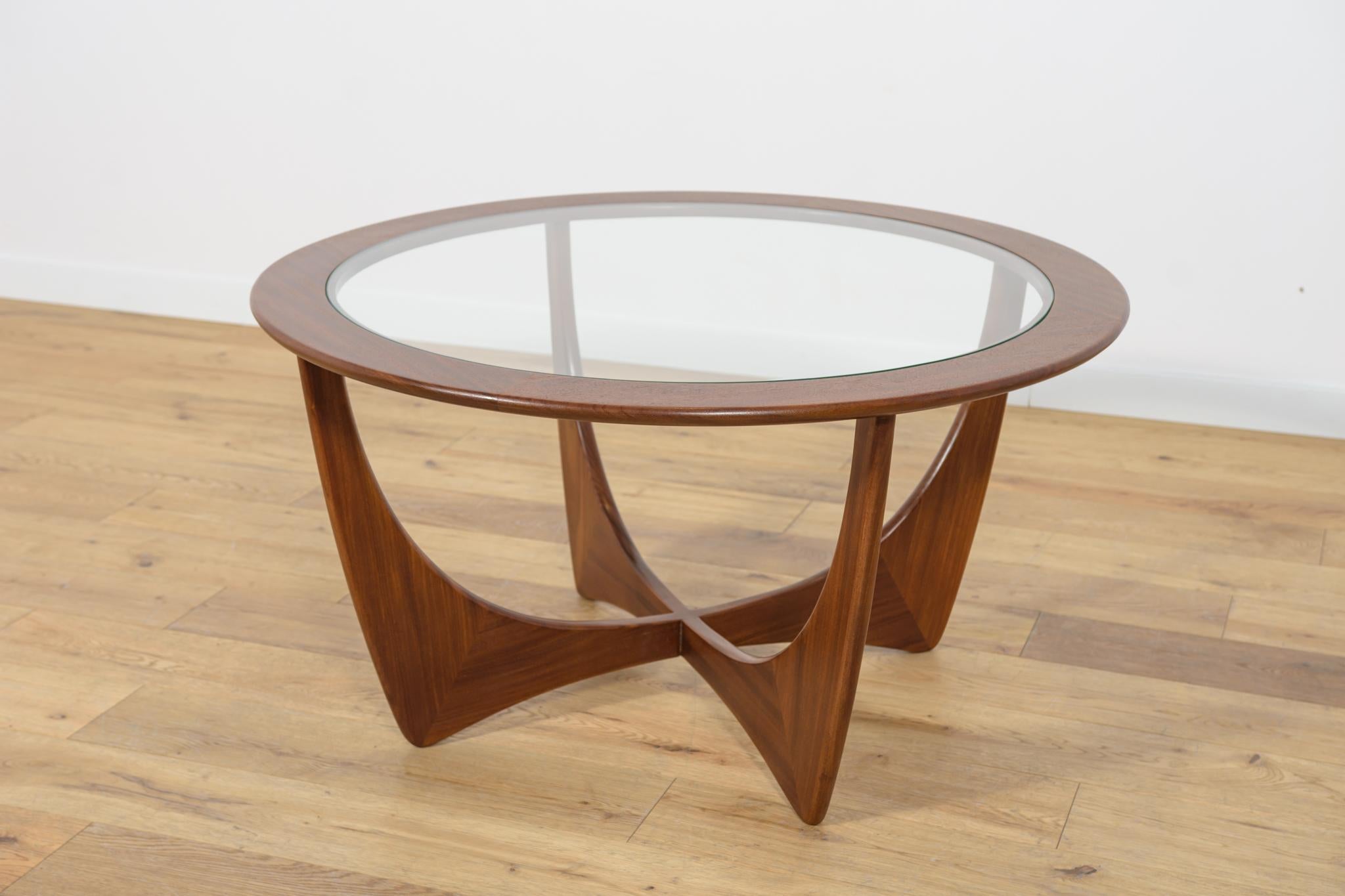 British Round Astro Coffee Table in Teak by Victor Wilkins for G-Plan, 1960s