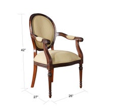 Round Back Mahogany Chairs, Set of 10