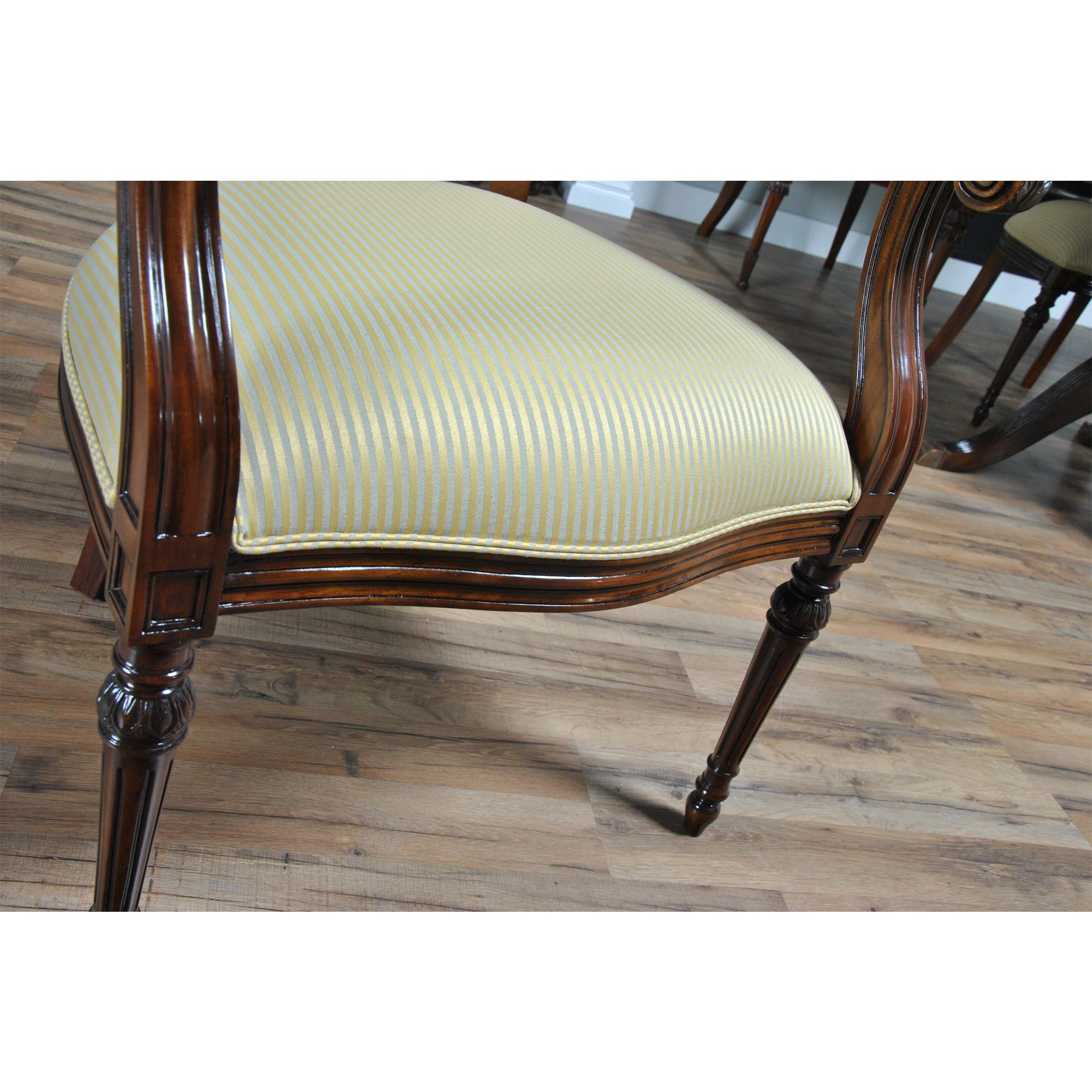 Round Back Mahogany Chairs, Set of 10 For Sale 2