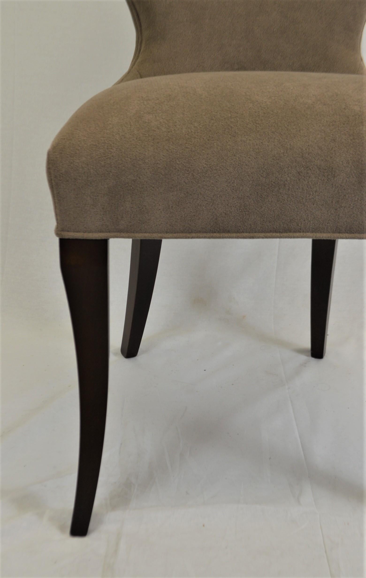 upholstered round back dining chairs