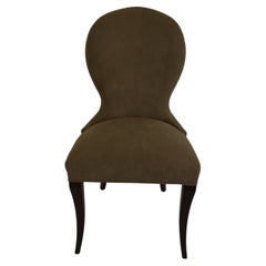 Round Back Upholstered Dining Chair for Custom Finish