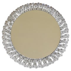 Vintage Round Backlit Mirror by Emil Stejnar for Rupert Nikoll, Austria, 1950s