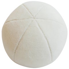 Cuscino a forma di palla rotonda in pelliccia di alpaca