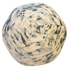 Round Ball Throw Pillow Inspired by Monet's Water Lilies Painting