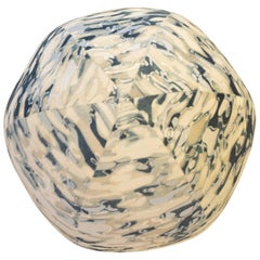 Round Ball Throw Pillow Inspired by Monet's Water Lilies Painting