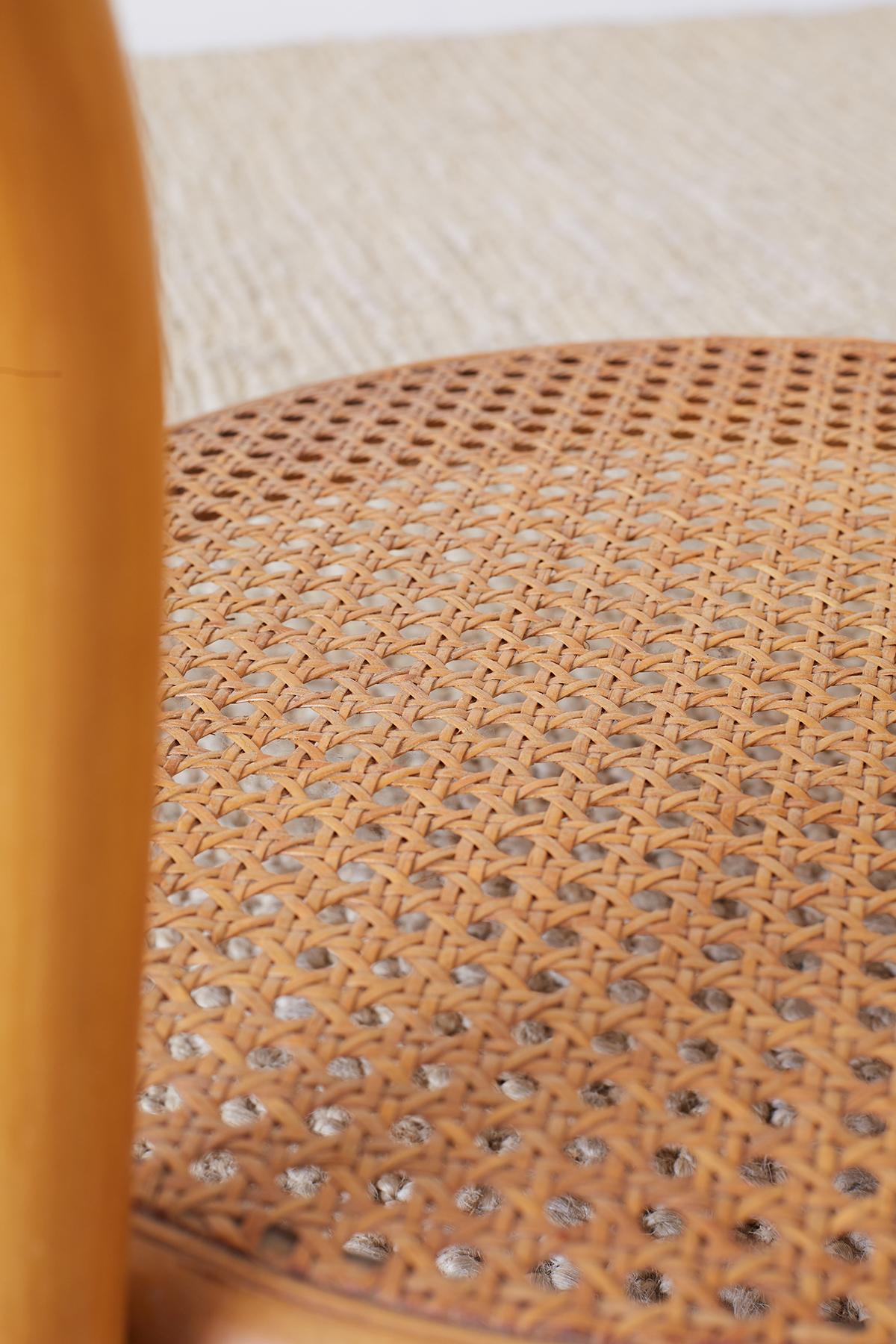 Round Bamboo and Rattan Two-Tier Drinks Table 4