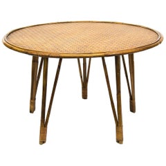 Round Bamboo Table