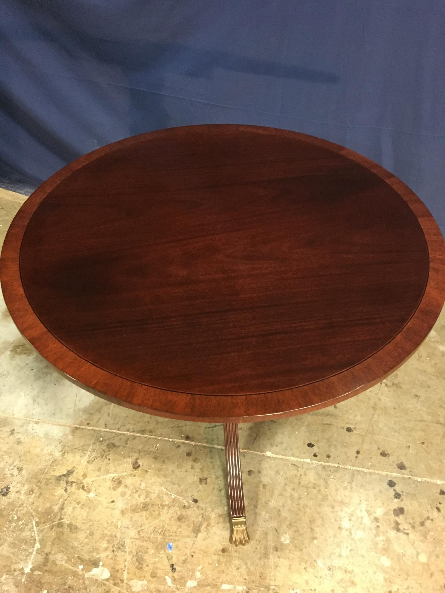 antique round entry table