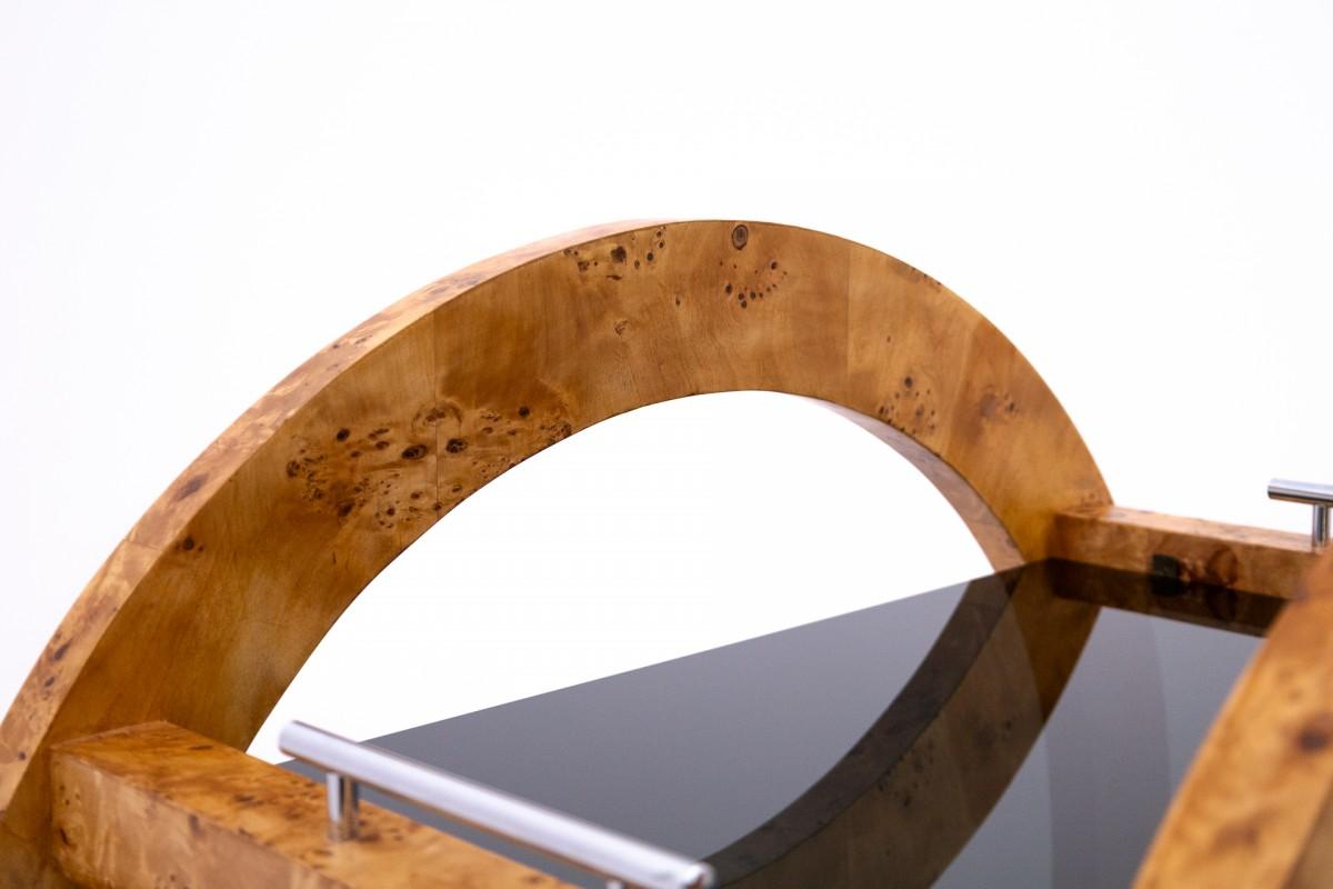 Art Deco Round bar on wheels, Poland, mid-20th century. For Sale