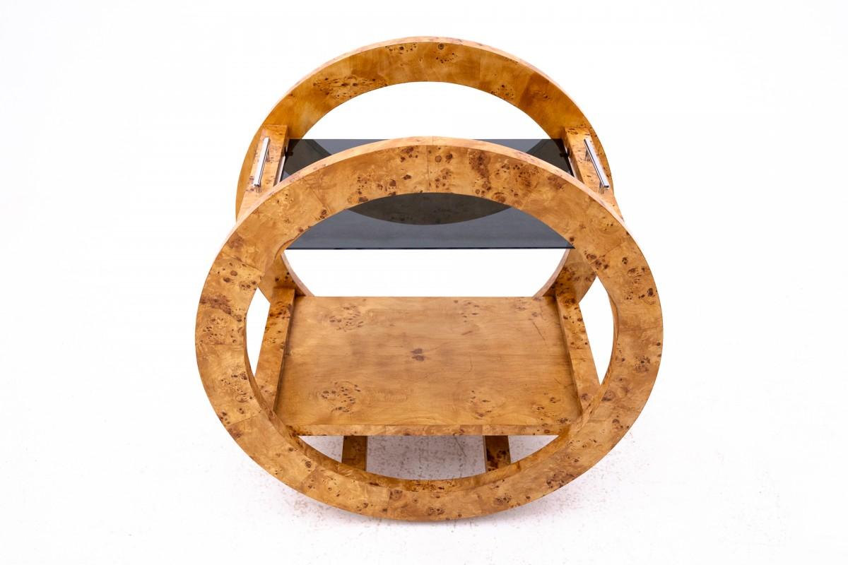 Round bar on wheels, Poland, mid-20th century. In Good Condition For Sale In Chorzów, PL