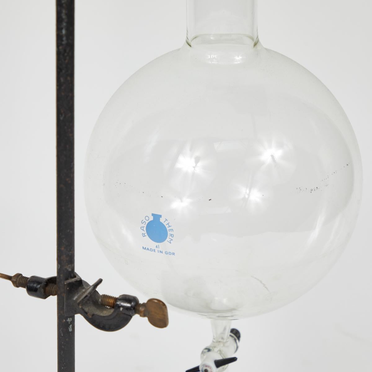 Round Beaker with Tear Drop Stem Design on Stand from Early 20th Century Belgium For Sale 5