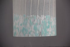 Round Bell Ceiling Lamp Vistosi Murrina Murano 1960 Brass Satin Heavenly White