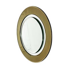 Round bevelled mirror – Italy 1960