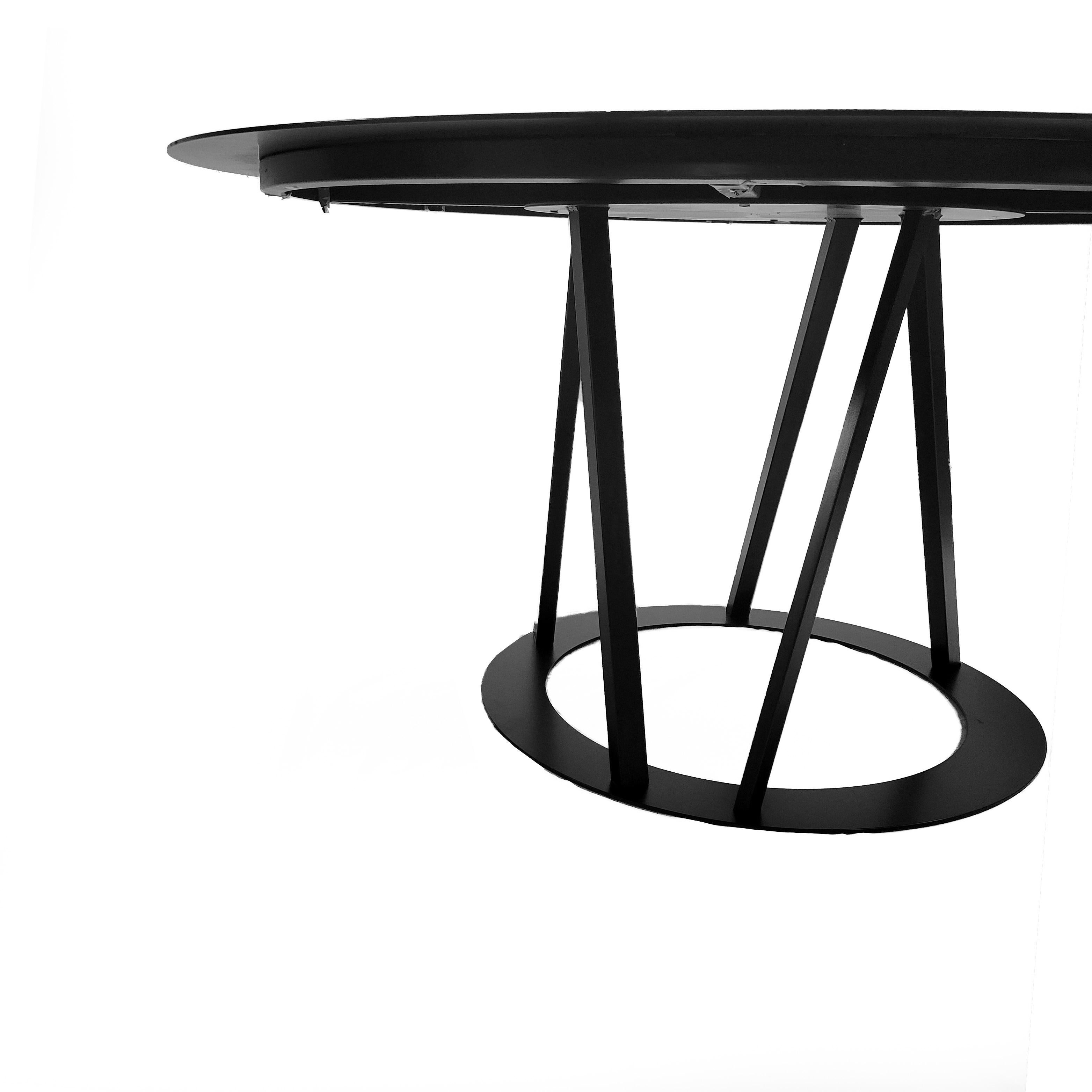 Round Big Irony Dining Table by Maurizio Peregalli for Zeus In Good Condition For Sale In Brooklyn, NY