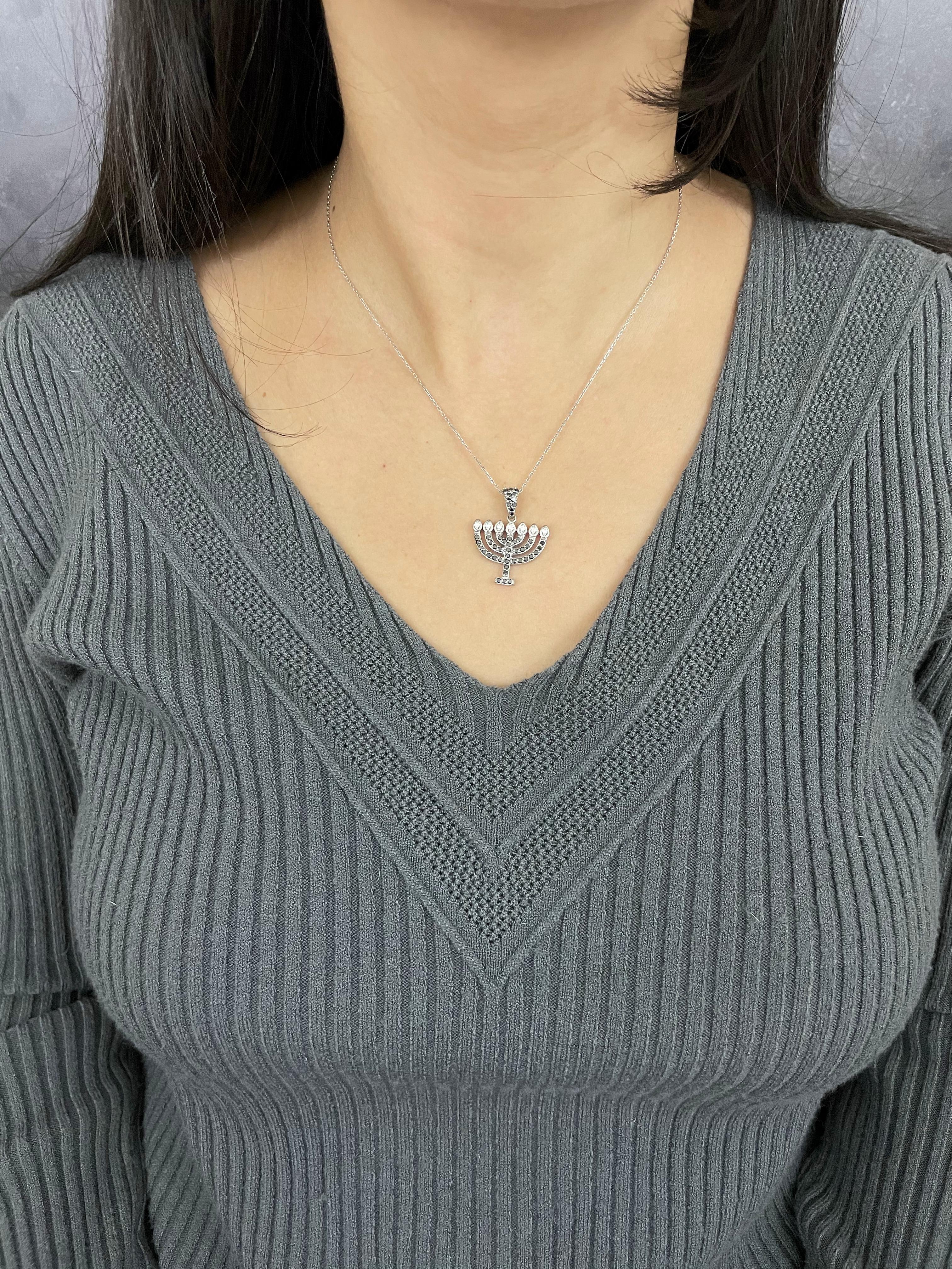 menorah necklace