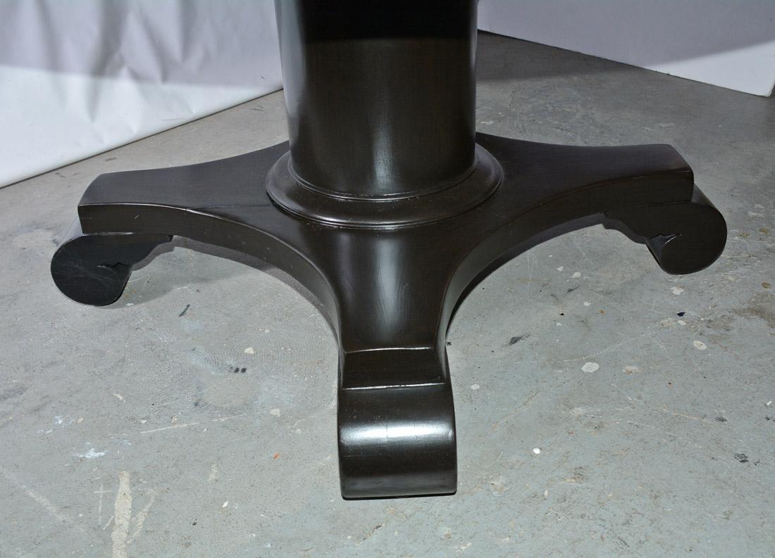 round black pedestal dining table