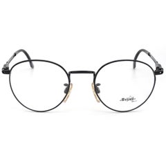 Round black eyeglasses frame by Sting, Italy 90s